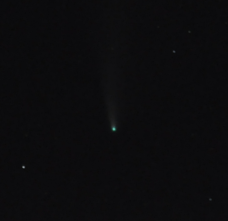 slightly better photo of the C/2020 F3 (NEOWISE) comet